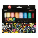 Kent Urban 10mm Nib Pastel Paint Markers Pack of 8