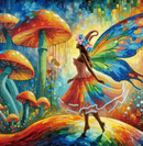 Diamond Dotz 30x30cm Diamond Painting Stretched Kit Mosaic Fairyland