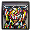 Splat Planet 25x25cm Wood Art Set Highland Cow