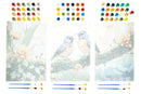 Jasart Byron 23x35cm Paint by Numbers Tryptych Set Love Birds