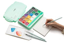 Himi Gouache Jelly Cup Set of 18 x 30g Green Case