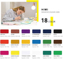 Himi Gouache Jelly Cup Set of 18 x 30g Yellow Case