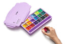 Himi Gouache Jelly Twin Cup Set of 36 x 12g Purple Case