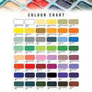 Himi Gouache Jelly Twin Cup Set of 48 x 12g Green Case