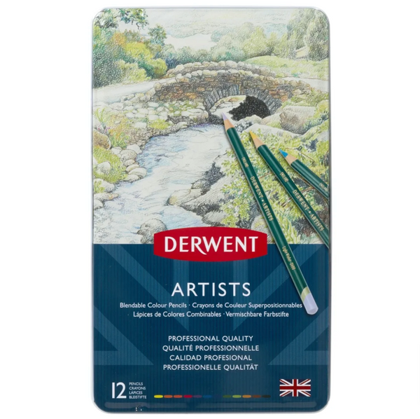 Derwent Artists' Pencils Tin#Pack Size_PACK OF 12