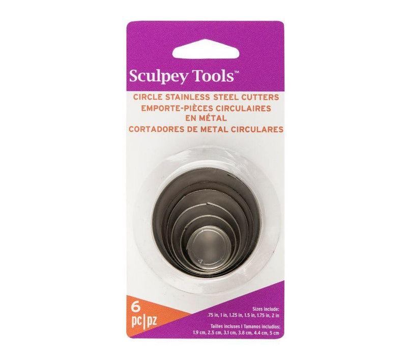 Sculpey Cutter Circle Pack Of 6