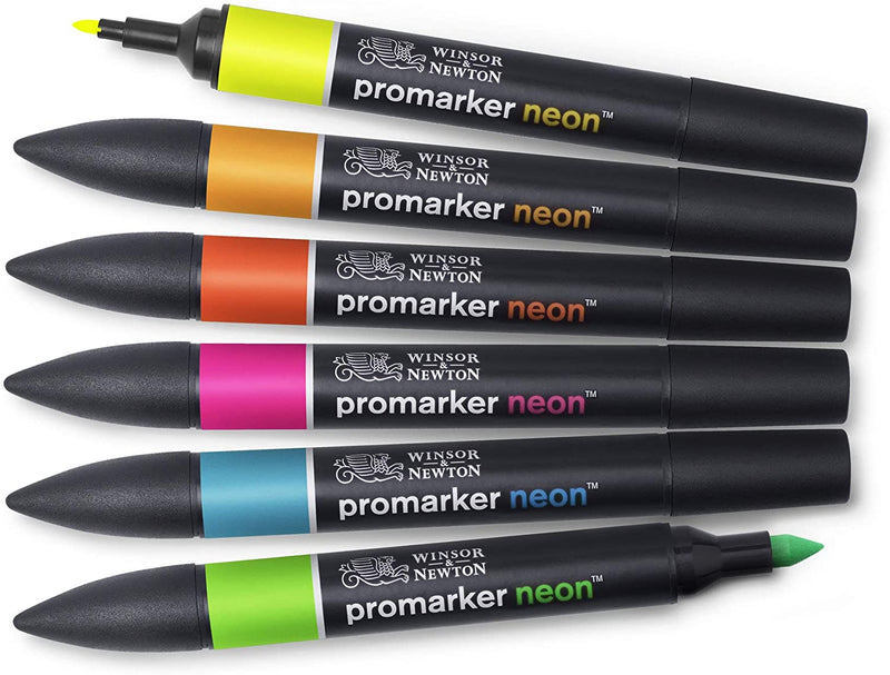 Winsor & Newton Promarker Set Of 6 Neons