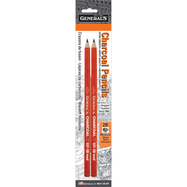 General's Charcoal Artist's Quality Pencil Sets - 2B, 4B, 6B