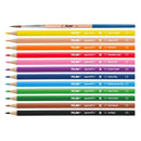 Milan Triangular Water Soluble Coloured Pencils Pack Of 12