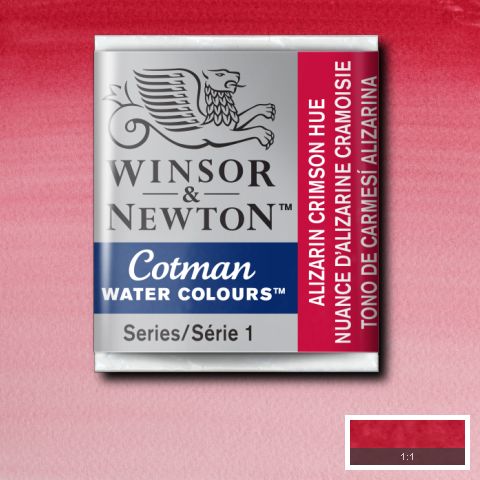 Winsor & Newton Cotman Watercolour Half Pan Paint#colour_ALIZARIN CRIMSON HUE