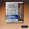 Winsor & Newton Cotman Watercolour Half Pan Paint#colour_BURNT UMBER