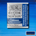 Winsor & Newton Cotman Watercolour Half Pan Paint#colour_INTENSE BLUE