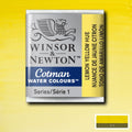 Winsor & Newton Cotman Watercolour Half Pan Paint#colour_LEMON YELLOW HUE
