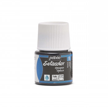 Pebeo Setacolor Opaque Fabric Paints 45ml#Colour_BLACK