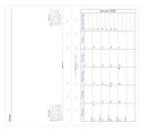 Filofax Classic Month To A Page With Notes Personal 2025 Refill