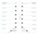 Filofax Classic Week Per Page Personal 2025 Refill
