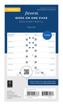 Filofax Classic Week Per Page Personal 2025 Refill