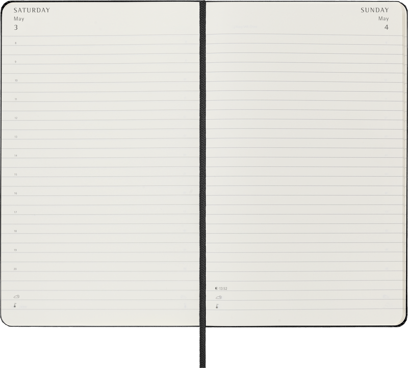 Moleskine 12 Month Daily HC Large Diaries