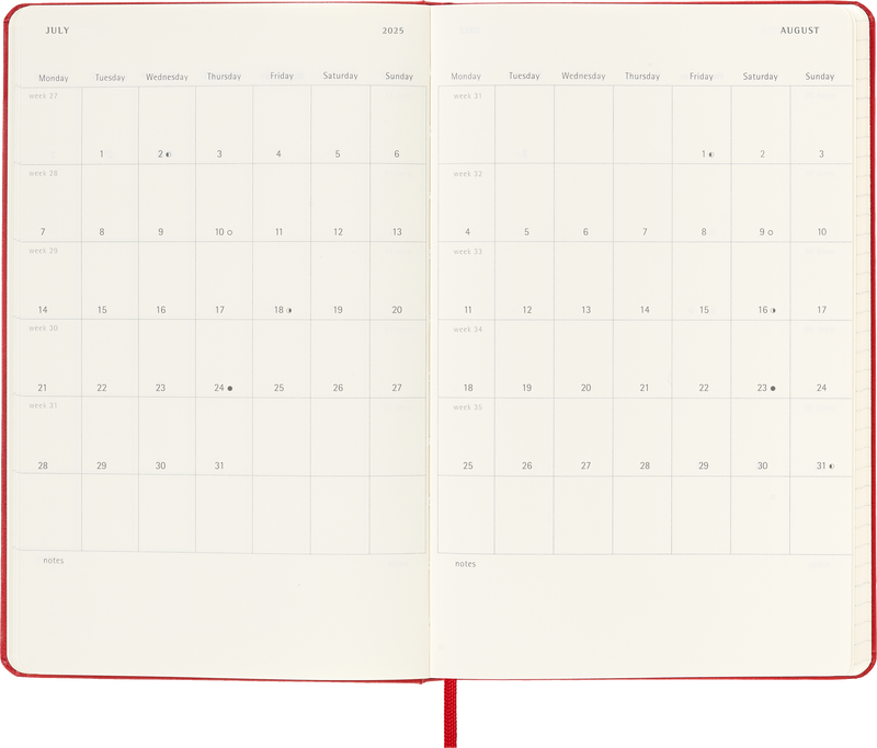Moleskine 12 Month Daily HC Large Diaries