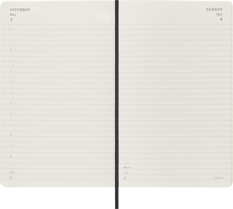 Moleskine 12 Month Daily SC Large Diaries