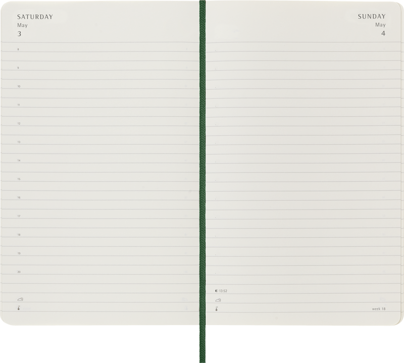 Moleskine 12 Month Daily SC Large Diaries