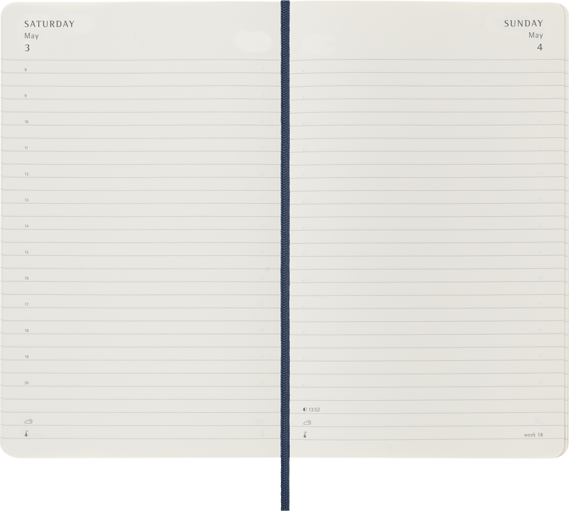 Moleskine 12 Month Daily SC Large Diaries