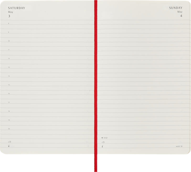 Moleskine 12 Month Daily SC Large Diaries