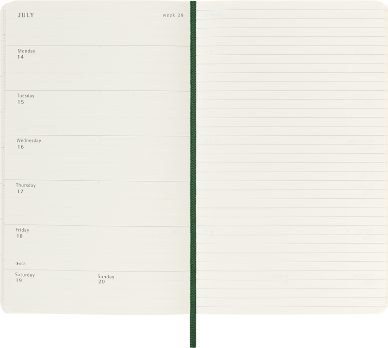 Moleskine 12 Month Weekly + Notes SC Large Diaries
