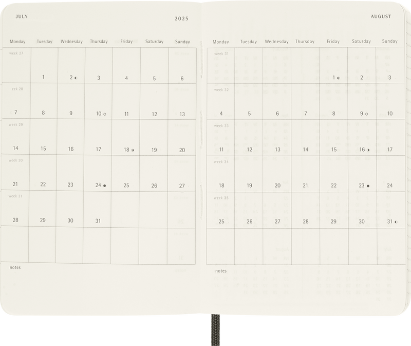 Moleskine 12 Month Daily SC Pocket Diaries