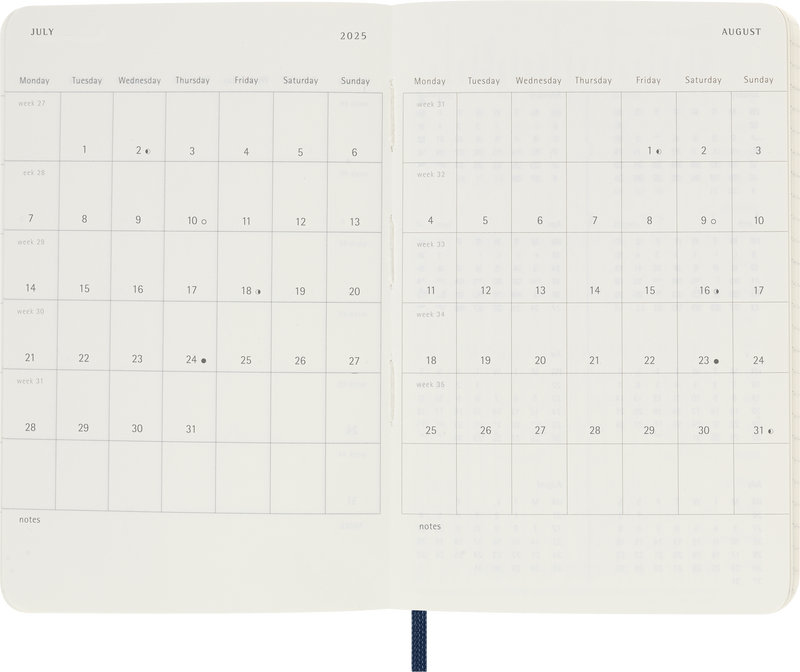 Moleskine 12 Month Daily SC Pocket Diaries