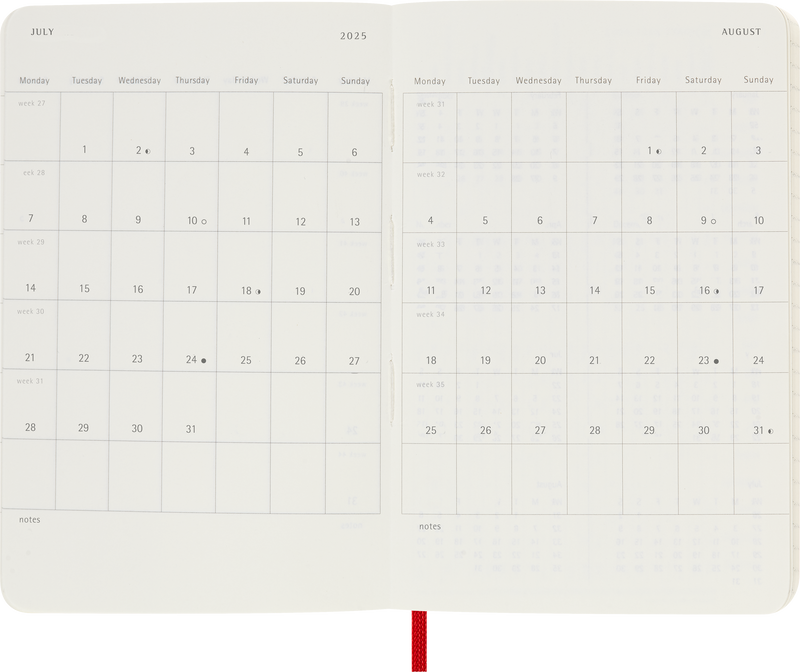Moleskine 12 Month Daily SC Pocket Diaries