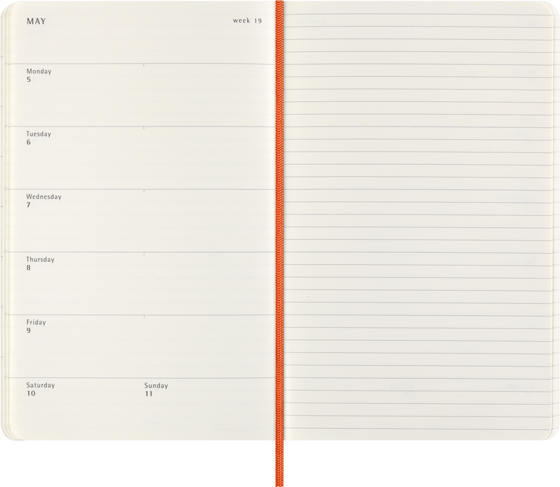 Moleskine 12 Month Weekly + Notes HC Large Precious + Ethical Boa Diaries