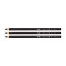 Milan Charcoal Assorted Art Pencils Pack of 3