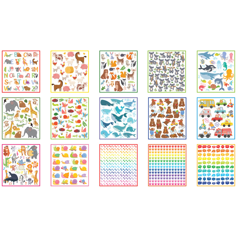 Learning Can Be Fun Animal World Sticker Set