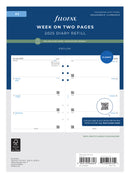 Filofax Recycled Week to View Diary A5 2025 Refill