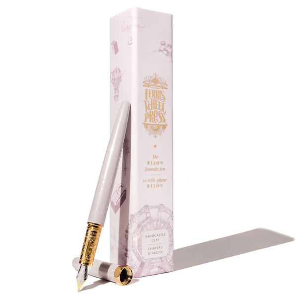 Ferris Wheel Press Sandcastle Grey Bijou Fountain Pens#Size_FINE
