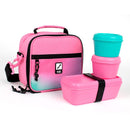 Milan Isothermal 3.5L with 3 Lunch Boxes Sunset Series Food Bags