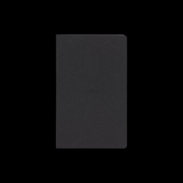 Castelli Quaderno Stitched Wool&Cotton 13X21CM Ruled Notebooks#Colour_ BLACK