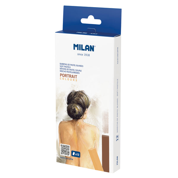 Milan Portrait Colours Soft Pastels Set of 12