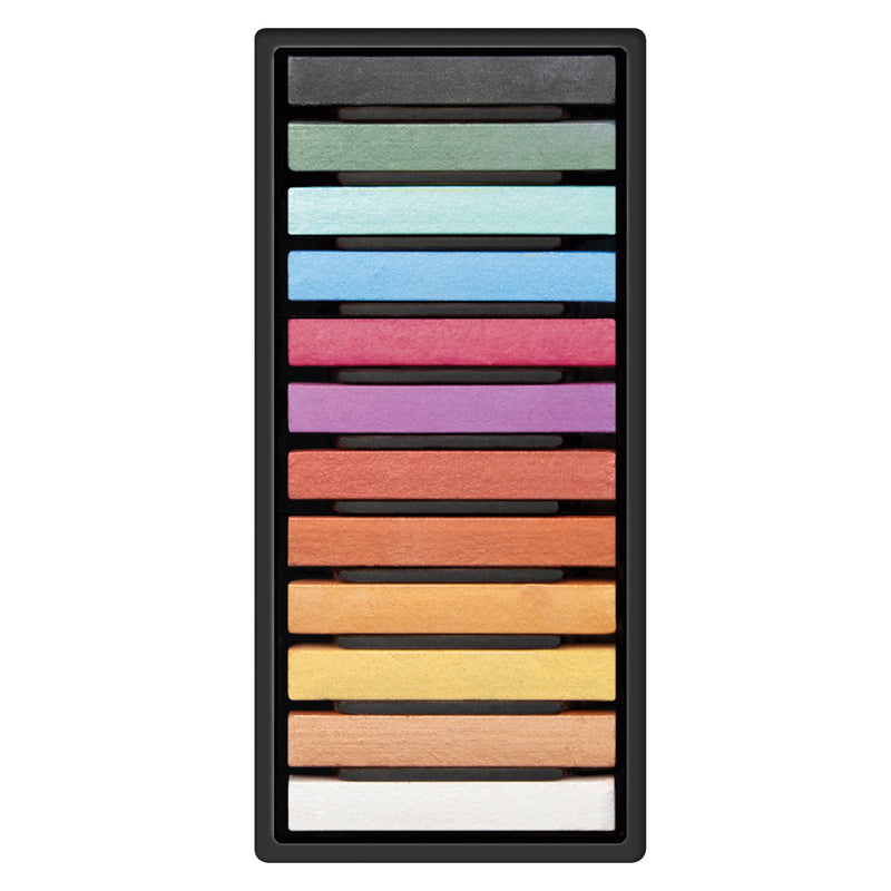 Milan Metallic Colours Soft Pastels Set of 12