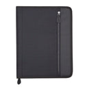 Debden A4 2-Ring Zippered PU Black Compendium