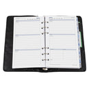Debden Personal Slim Leather Black Dayplanner Organiser