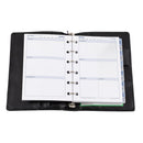 Debden Pocket Slim Leather Black Dayplanner Organiser