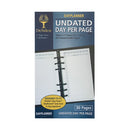 Debden Personal Day to a Page Undated Dayplanner Refill
