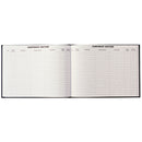 Debden 300x200mm PU Black Corporate Visitors Book