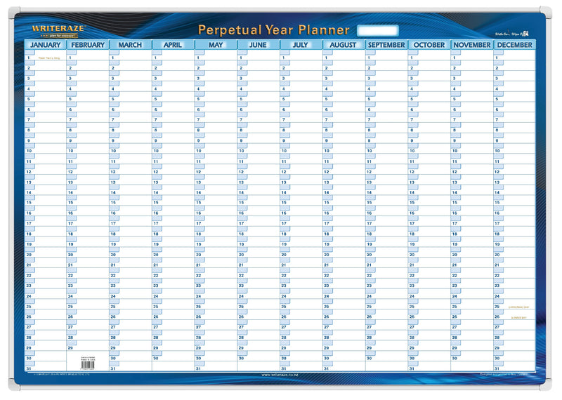 Writeraze Wallplanners Perpetual Year Framed