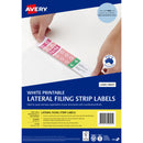 Avery 4up 100 Sheets 220x42mm Lateral Filing Labels