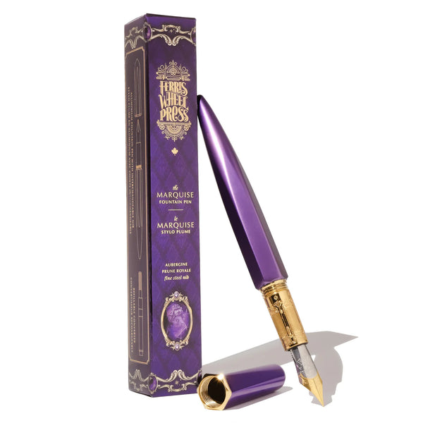 Ferris Wheel Press Aubergine The Marquise Fountain Pens#Size_FINE