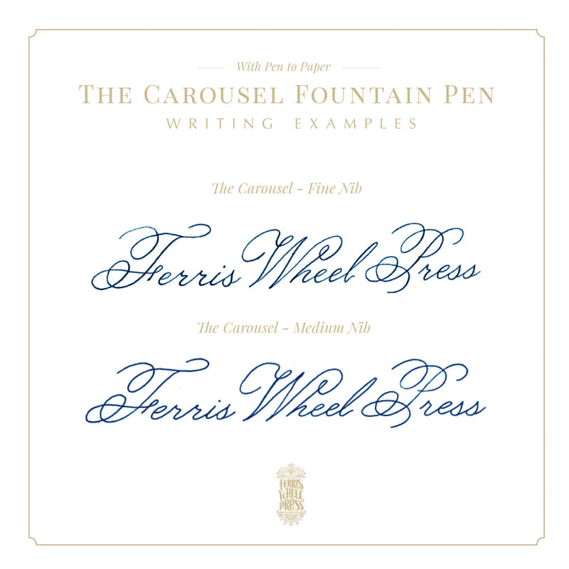 Ferris Wheel Press x Fete Chinoise Aluminium Carousel LNY Serpentine Blooms Fountain Pens