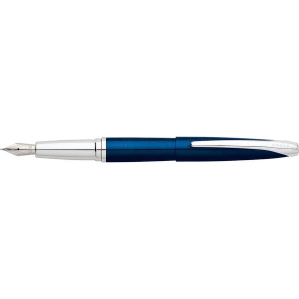 Cross ATX Translucent Blue Lacquer Fountain Pens#Size_FINE